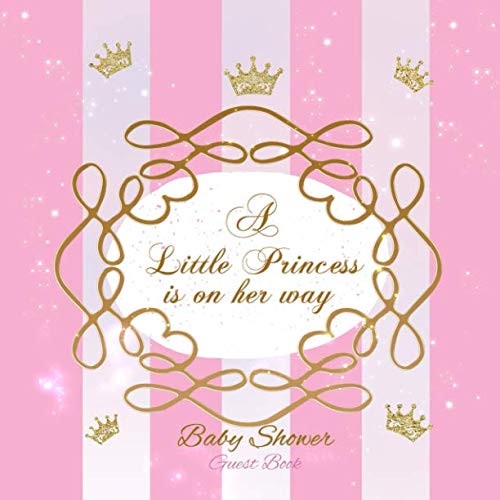 A Little Princess Is On Her Way Baby Shower Guest Book Pink Welcome