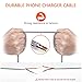 ALIWIKI Phone Charger, 3Pack 6Feet Nylon Braided Cable USB Syncing Fast Charging Cable Cord (Gray)