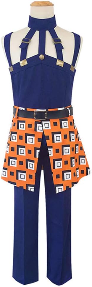 Jojo's Bizarre Adventure Golden Wind Narancia Ghirga Carnaval Cosplay Costume Halloween Christmas Uniform Shirt