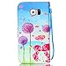 Galaxy S6 Case,Samsung Galaxy S6 Case,S6 Case,CASELAND Flip Cover Wallet PU Leather with Stand + Lanyard Case for Samsung Galaxy S6 - Dandelion