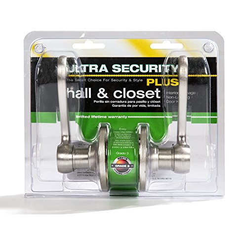 Ultra Hardware 44587 Gettysburg Scroll Lever Passage, Satin Nickel