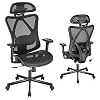 SUNNOW Ergonomic Office Chair, Mesh Computer Desk Chair with Adjustable Lumbar Support, Armrest, Headrest – High Back…