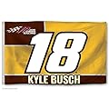 Kyle Busch #18 2017 NUMBER Version 3x5 Flag Outdoor House Banner Nascar Racing