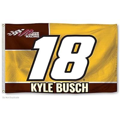 Kyle Busch #18 2017 NUMBER Version 3x5 Flag Outdoor House Banner Nascar Racing