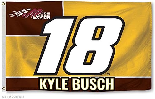 Kyle Busch #18 2017 NUMBER Version 3x5 Flag Outdoor House Banner Nascar Racing