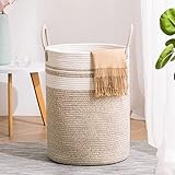 Woven Rope Laundry Hamper Basket by YOUDENOVA, 58L