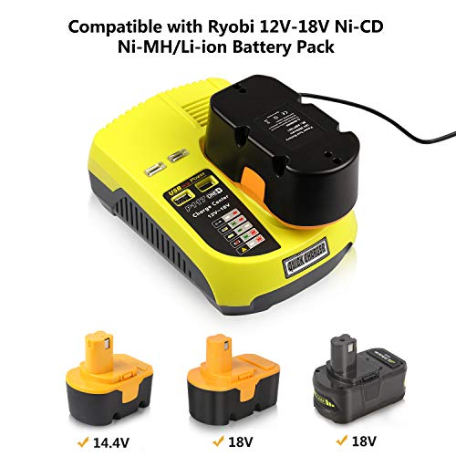 Energy Tech Quick Charge Battery Charger Ryobi P117 With ...