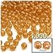 The Crafts Outlet 1,000pc Faceted Plastic Transparent Beads Round 6mm Clear Beads