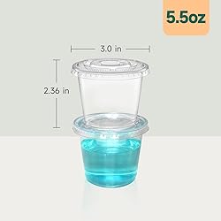 SUCITY 120 Set 5.5oz Disposable Plastic Portion