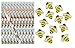 Bumble Bee Pencils and Erasers- 24 Piece Set