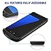 S7 Battery Case,Accerzone External Battery Case,4200mAh Portable Backup Battery Charger,Cover Case for Samsung Galaxy S7,Rechargeable Power Bank Case (Black)