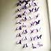 YCT 3D Butterfly Decorative Garland -110 inch Long, a Set of 2. (Purple)
