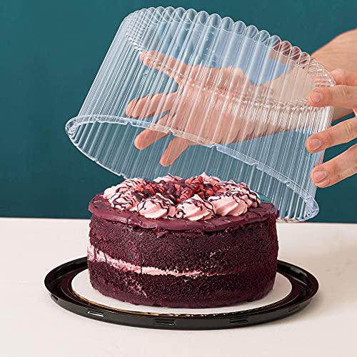 Plastic Cake Containers with Lids Disposable Cake Containers 9 Inch