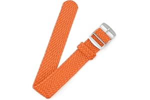 BARAK WATCHES Canvas Nylon Watch Straps, Nylon Braided Watch Band, Replacement Watchband Hook and Loop Straps (16mm,18mm,20mm,22mm) For Men Women