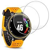 Screen Protector for Garmin Forerunner 235 225 630 620 220 230 Smart Watch, AFUNTA 2 Pack Tempered Glass Film Anti-Scratch High Definition Shield