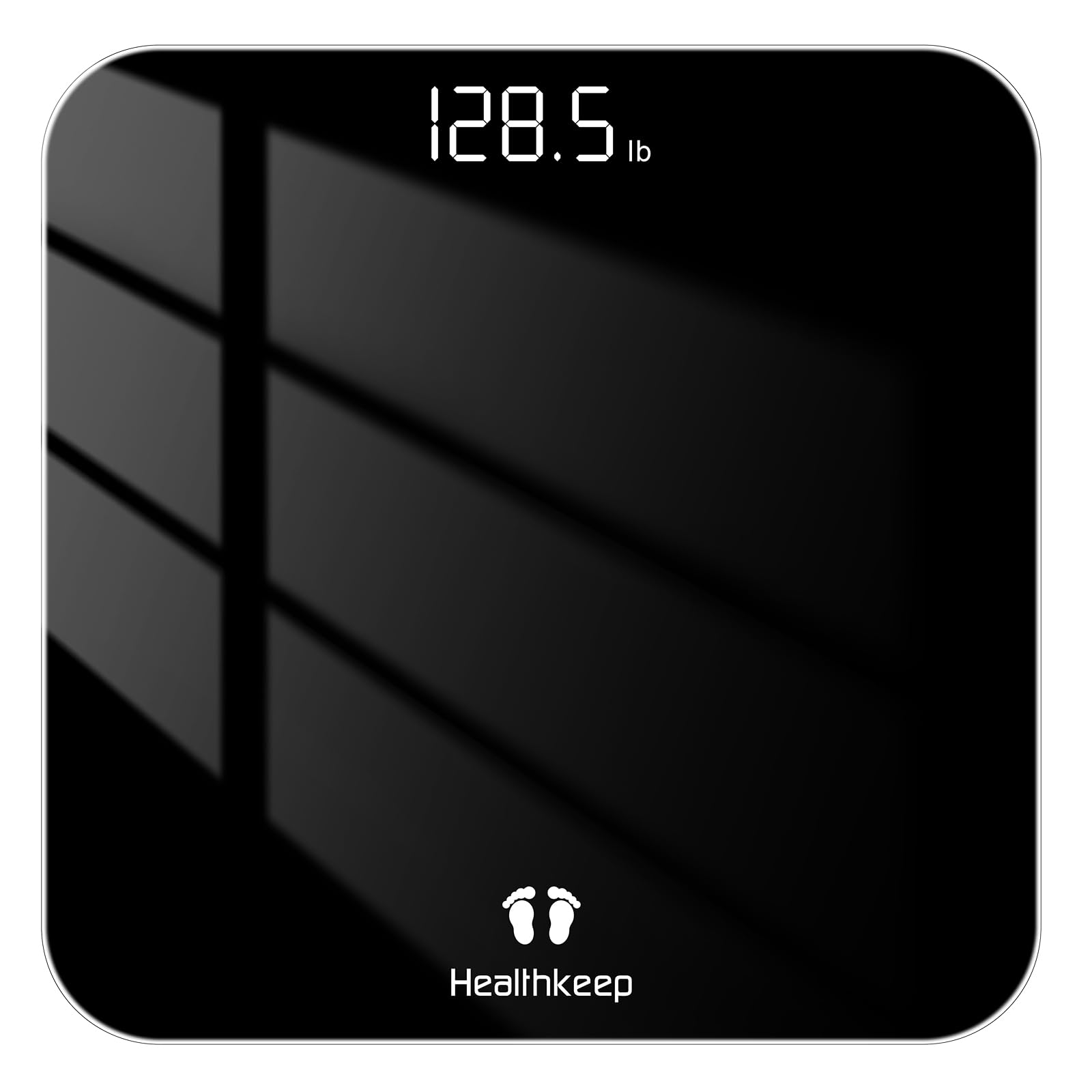 Photo 1 of **PARTS ONLY**Digital Bathroom Scale for Body Weight: High-Precision 4-Sensor Accuracy, LED Display, 400lb/180kg Capacity, Safe Rounded Corners, Batteries Included