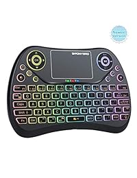 (Newest Version) PONYBRO Mini Wireless Keyboard with Touchpad Mouse,Backlit Remote Keyboard, Portable Handheld Keyboard Wireless Small Keyboard for Android,Windows,Mac OS,Linus.PC,TV,Notebooks.(MK1)