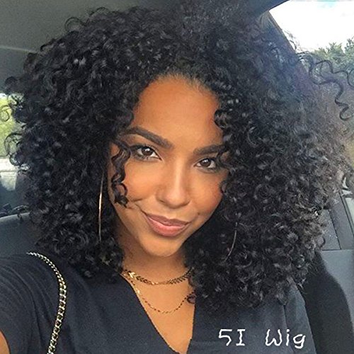 5I Upgraded Version Kinky Curly Afro Wig 18-24" Long Kinky 