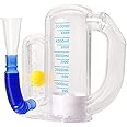 Breathing Exercise Device for Lungs, Deep Breathing Trainer for Adults with Flow Rate Indicator- Incentive Spirometer 5000ml Volume Measurement