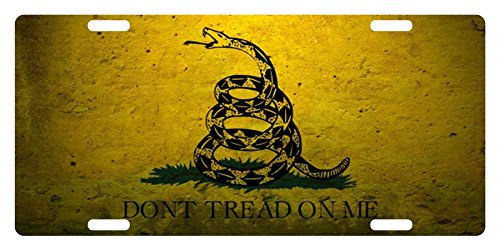 Fast Service Designs Don't Tread ON ME Flag Custom License Plate Military Emblem Version # 2