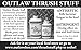 Outlaw Thrush Stuff 2oz. New Formula no Iodine no Gentian Violet