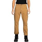 FULL BLUE Cargo Fleece Lined Twill Pants, Bonded & Printed, Regular Fit