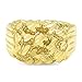 14k Gold Plated Nugget Ring, Size 13