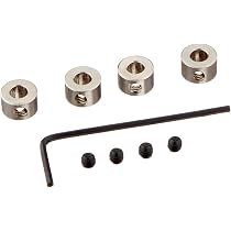 Uxcell 5/32" X 1.7" Landing Gear Steel Axle Shaft – 2-Pack With Nuts, For RC Airplane Fixed-Wing Models, 4mm Thread, Durable Steel Construction