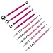 PDTXCLS Meuxan 9 Piece Ball Styluses Dotting Tools Rubber Brushes Set for Rock Painting, Polymer Clay & Pottery Craft, Pattern Embossing Art