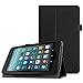 Fintie Folio Case for Amazon Fire 7 Tablet (Previous Generation - 7th, 2017 Release) - Slim Fit PU Leather Standing Protective Cover Auto Wake/Sleep, Compatible with Fire 7 (5th Gen, 2015), Black