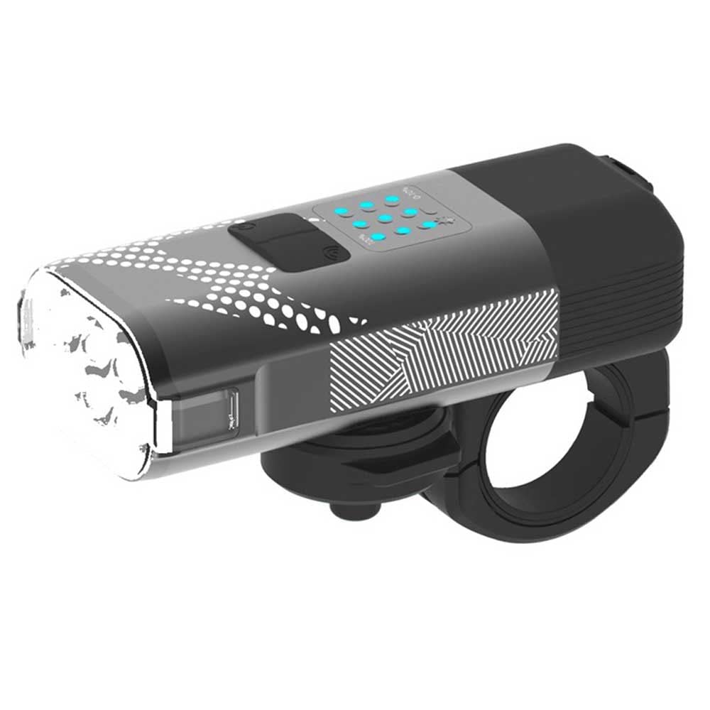 Moon - Rigel Enduro Rechargeable Handlebar Mounted Front Bike Light 2600 Max Lumens, Daytime Mode, USB Type C, 190 Hours Max Runtime, Black