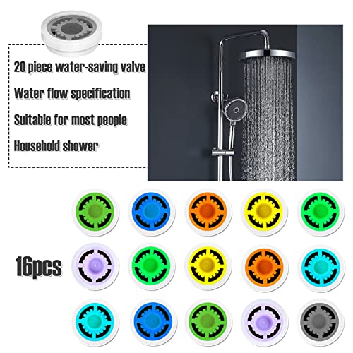 20Pcs Shower Flow Reducer Limiter 1/2 Inch Shower Head Pressure