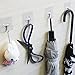 Modern Life Choice Adhesive Wall Hooks - Reusable Super Heavy Duty Sticky Hooks(Max 13.2lb/6kg) For Kitchen/Bathroom/Livingroom/Bedroom/Office etc.（8 Pcs）