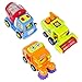 Best Choice Products Set of 3 Friction Powered Car Toys, Harvester Truck, Street Sweeper, Cement Mixer