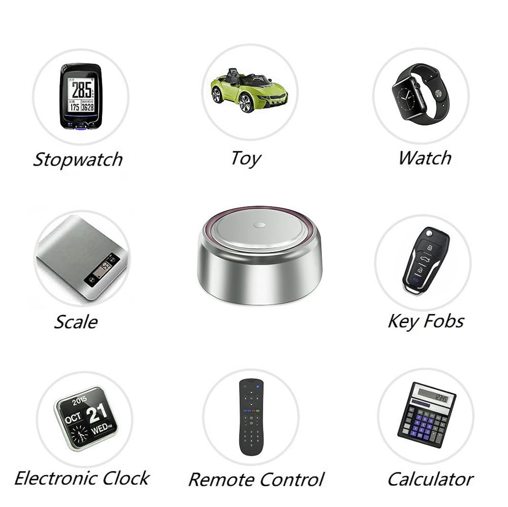 jixik jixik 10pcs LR44 Batteries AG13 Button Cell Battery 1.5V 357 303 SR44 LR1154 Button Coin Batteries G13 L1154 Battery for Watch Remote