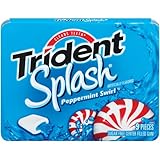 Trident Splash Gum, Peppermint Swirl (3-Pack), 9-Piece Packs (Pack of 20)