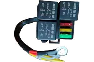 ZYNCUE 24V for Pre-Wired Fuse Relay Box Kit ATC and ATO Blade Fuses, 3-Position Circuit Organizer Automotive and for Marine A