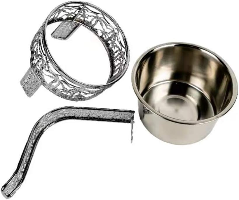 RMAN Shisha Charcoal Basket Premium Stainless Steel Charcoal Container for Shisha & Grill Charcoal Basket with Handle and Tongs Shisha Accessories - Image 4