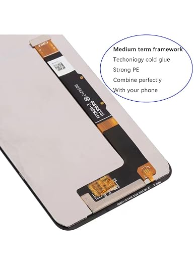 LCD Display & Touch Screen Digitizer With Frame For TCL 30XL / 30 XL (T701DL) – Black