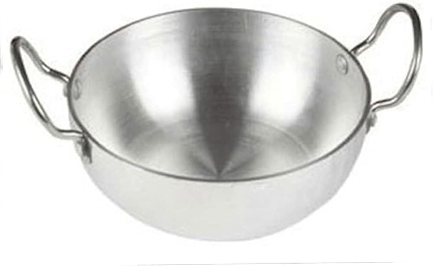 Sahishnu Online and Marketing Indian Kadai,Frying Pan,Aluminum Indian Kadai, Aluminum Kadai Size No. 13