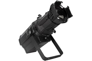 SHEHDS LEKO Profile Stage Spotlights LED 250W Cool White+Warm White 17° Angle 2500K-7500k Par Ellipsoidal Lights Manual Focus Four-Leaf Manual Cut Light Barrier DMX512 Disco DJ Lights for Show