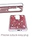 ZTE ZMAX Pro Case, ZTE Carry Z981 Case, Liquid Case, Asstar Fashion Creative Design Flowing Liquid Floating Luxury Bling Glitter Sparkle Diamond Soft Case for ZTE ZMAX Pro/Carry Z981 (Rose Gold)