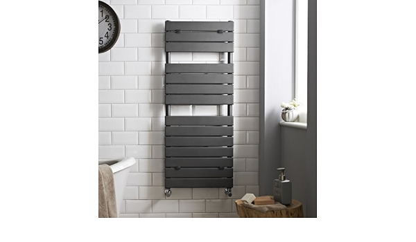 Radiador Toallero Plano - Antracita - 1213mm x 500mm x 45mm ...
