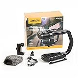 Video Handle Grip with Integrated Microphone for