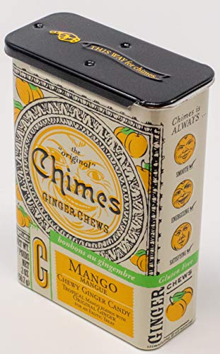 image for Chimes Mango Ginger Chews, 2-Ounce Containers (Pack of 20)