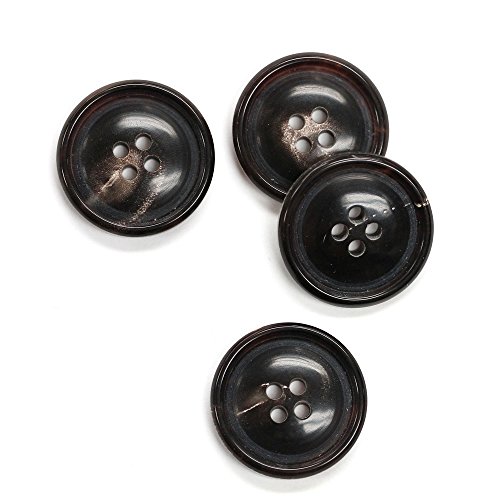 Set of 12 Casual Dark Brown Suit or Coat Buttons
