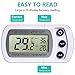 Refrigerator Thermometer, NexGadget Waterproof Fridge Freezer Thermometer With Easy to Read LCD Display and Max/Min Function,Perfect for Home,Restaurants,Bars,Cafes