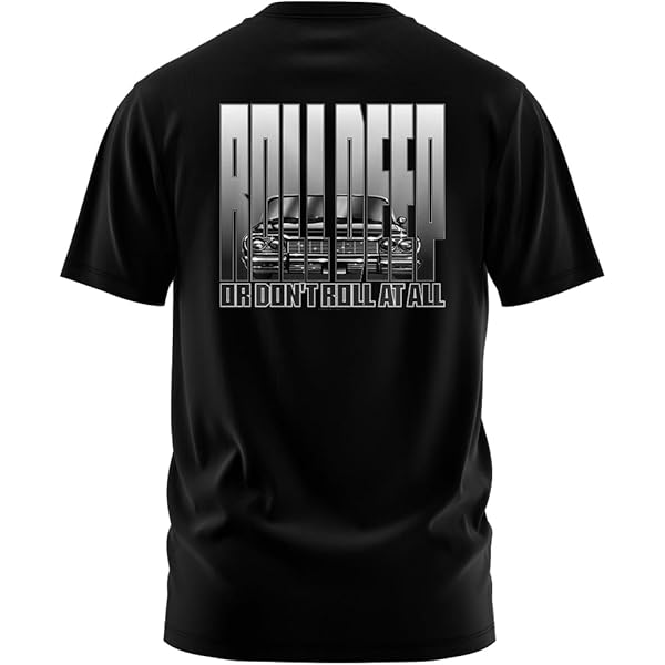 Rollin Hard Old Style Graphic T-Shirt (Small, Black