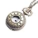 81stgeneration Women's Brass Vintage Style Roman Numerical Pocket Watch Chain Pendant Necklace, 78 cm