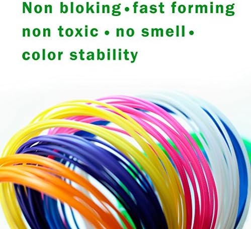 3D Pen Filament Refills 1,75mm PLA- Best for Doodling and Art Craft, Environment Friendly- Bright Colors - Set of 12 (32 ft/10M) -Total 384 feet (120M) - Makes a Unique Gift- By EcoRefill.
